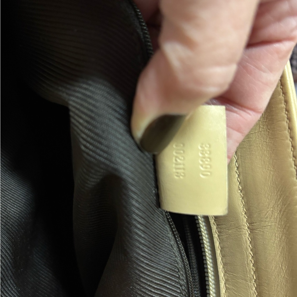 Gucci Tan Monogram GG Tote Bag Vintage canvas with leather trim - Picture 10 of 14